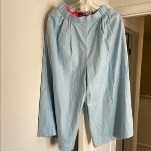 Marimekko x Uniqlo Blue Skirt pant (cotton and linen)